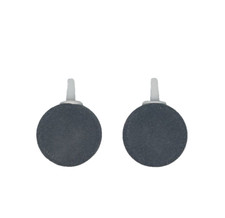 Airstones Aquarium Fish Tank Round Air stone Aeration Bubble Ceramic Stone X 2