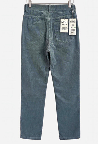 Mens grey corduroy khakis - m&s,