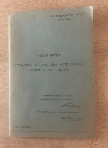 Pilot notes 1582c - notes,