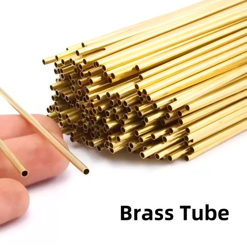 Brass tube 300mm length round - brass,