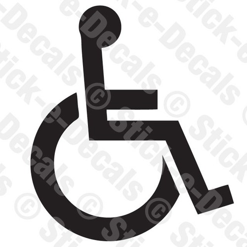 Wheelchair vinyl die - wheelchair, cut