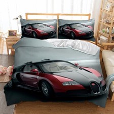 Racing Car Duvet Cover 3D Bedding Set with Pillowcases Single Double King Size