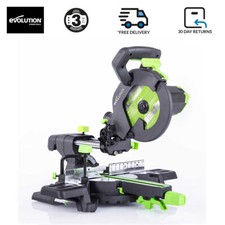 Evolution F210SMS 210mm Sliding Mitre Saw With TCT  Blade (230v)
