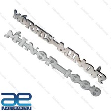 Vintage Rear Boot Badge Motif Decal Morris Minor & Minor 1000 Set Chrome GEc