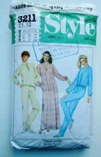 Vintage 1980's/90s Style Sewing Pattern Leisure Suit Jumpsuit & Robe Dress.