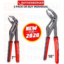 NEW FOR 2020 ROTHENBERGER ROGRIP M2K WATER PUMP PLIERS GRIPS 7" 10" PLUMBERS 