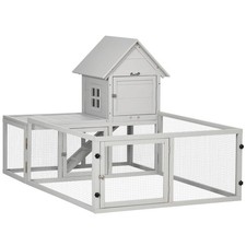 PawHut Wooden Rabbit Hutch