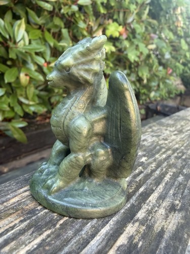 Green jade dragon - jade,