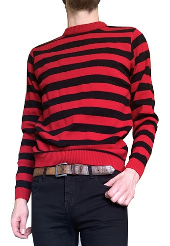 Mens retro striped jumper 60s - retro,