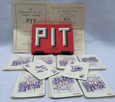 Vintage PIT Card Game Bull & Bear Edition John Waddington Original Instructions