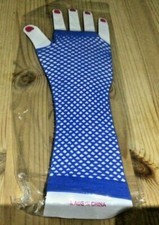  Long Fingerless Fishnet Gloves Dance Disco 80's Theme Party Stag Hen 9 colours