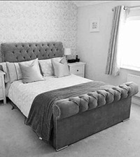 Chesterfield Sleigh bed frame