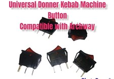 2 X MAIN POWER ON OFF RED NEON SWITCH Button ARCHWAY KEBAB DONER MACHINE