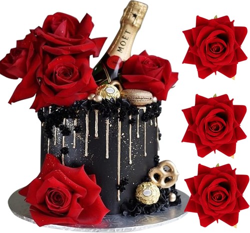Pack red rose - red, topper