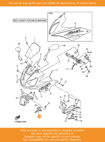 Yamaha bracket 5lv 2836e 00 - yamaha,