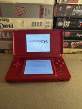 Nintendo DS Red Handheld Game System Fully Functional No Charger No Stylus