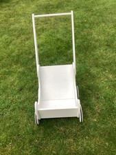 The Little White Company Wooden Dolls Pushchairs