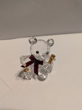 🥂 Swarovski Crystal 1999 Winter Christmas Celebration Kris Bear Figurine, Logo 