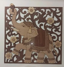 Indian elephant wall - wall, art
