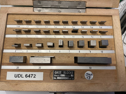 Precision gauge block set - precision,