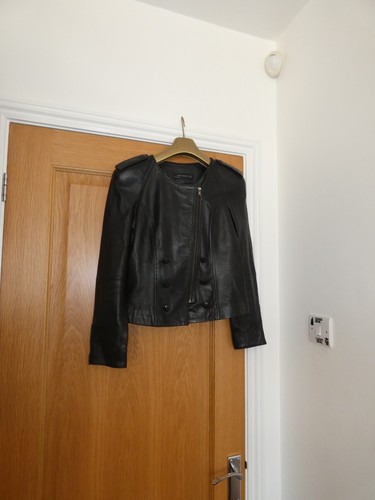 Zara women black leather - women's,