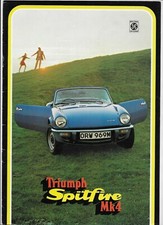1974 Triumph Spitfire Mk. 4 (1,296 c.c.) sports car brochure