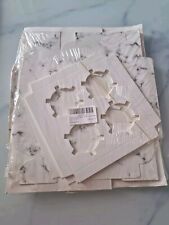 9 Foldable Four Cupcake Display Boxes White Marble Design Macaron Box Cake Box