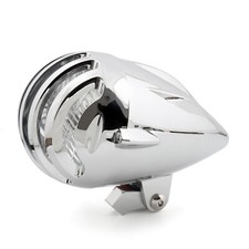 5 1/2" Motorcycle Chrome Bullet Headlight Head Light Lamp For Choppers Cruisers