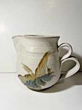Unidentified Large Studio Pottery Jug pitcher stoneware with dual handle