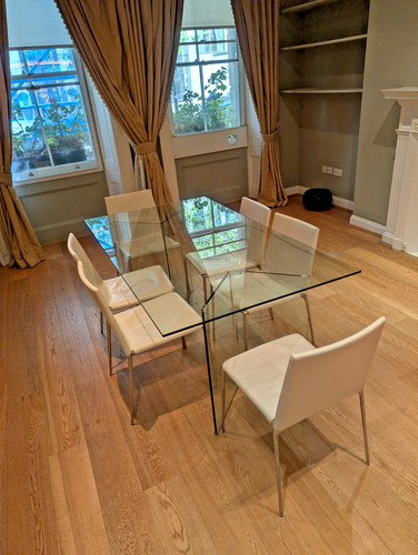Dwell seat rectangular - rectangular, glass