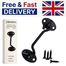 1-4 Pk Black Cabin Hook & Eye