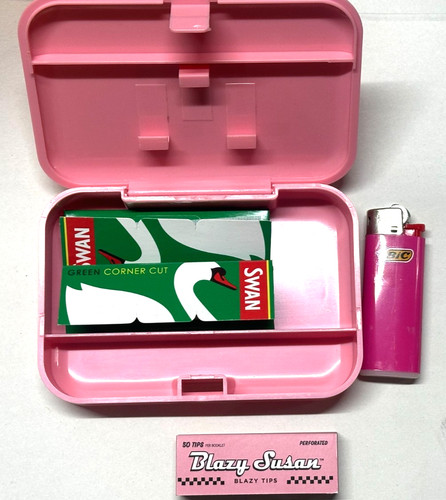 Pink plastic tobacco - pink, box