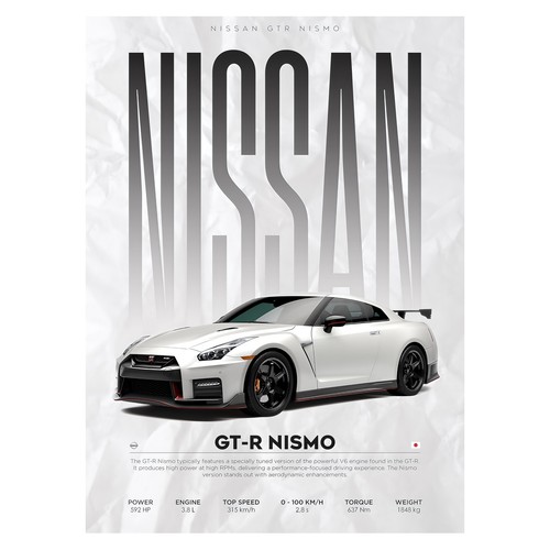 Nissan nismo poster - nissan,