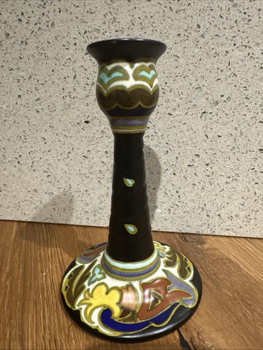 Gouda pottery candlestick - gouda,