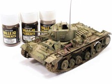 Pigments designed to simulate effects of wear and dust or dirt by Vallejo 35mls