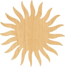 The Sun 2 Laser Cut Out Wood