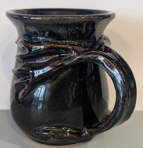 Studio art pottery mug - art,