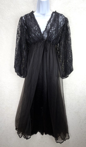 Vintage peignoir sheer - peignoir,