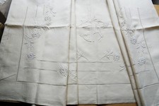 French linen sheet daisy - linen,