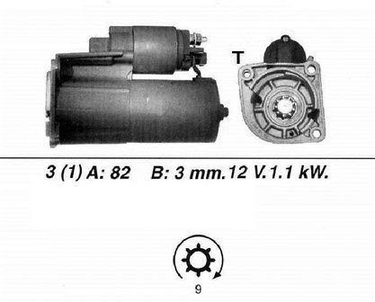 Genuine wai starter motor for - wai,