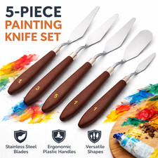 5 x Palette Knives Spatula Oil