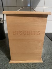 Wooden Biscuit Barrel
