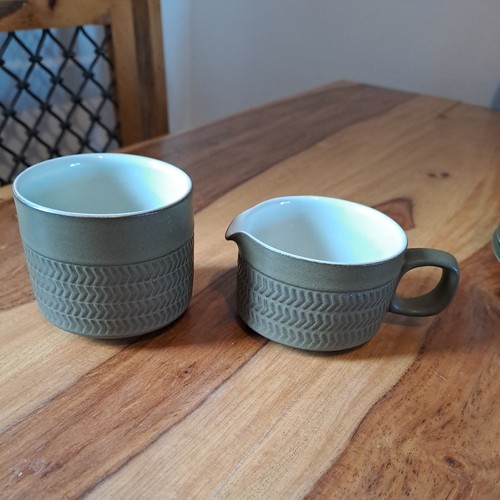 Denby chevron milk jug - milk,