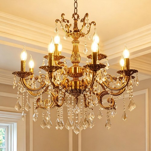 Genuine crystal chandelier - k9,