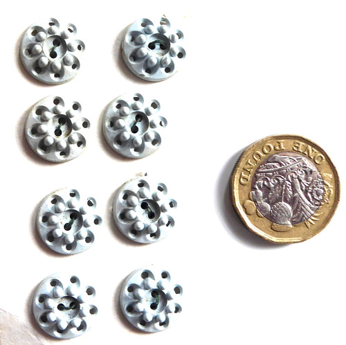 Eight small vintage light grey - eight,