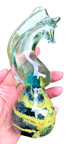 Vintage mdina glass seahorse - ,