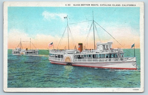 Postcard glass bottom - glass,