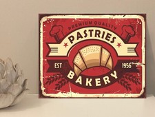 1x Bakery Rustic Retro Metal