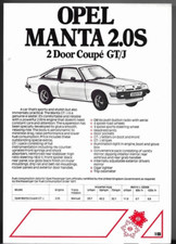 Opel Manta GT/J 2.0S 2-dr