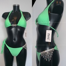 Diamanté Bikini Like Beach Bunny Bahimi Towie Ibiza Brazilian Rhinestone 6 - 12
